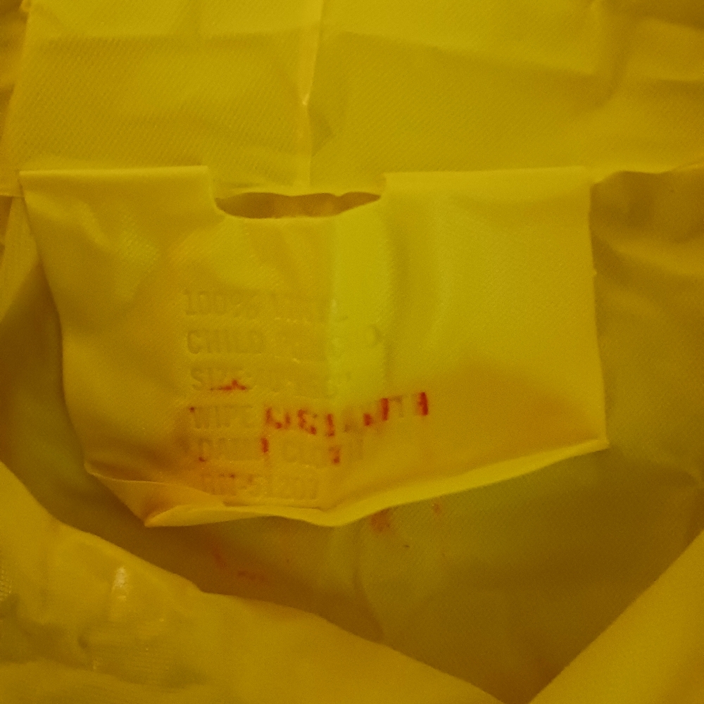 Disney World Yellow Mickey Child Rain Poncho - Picture 3 of 3